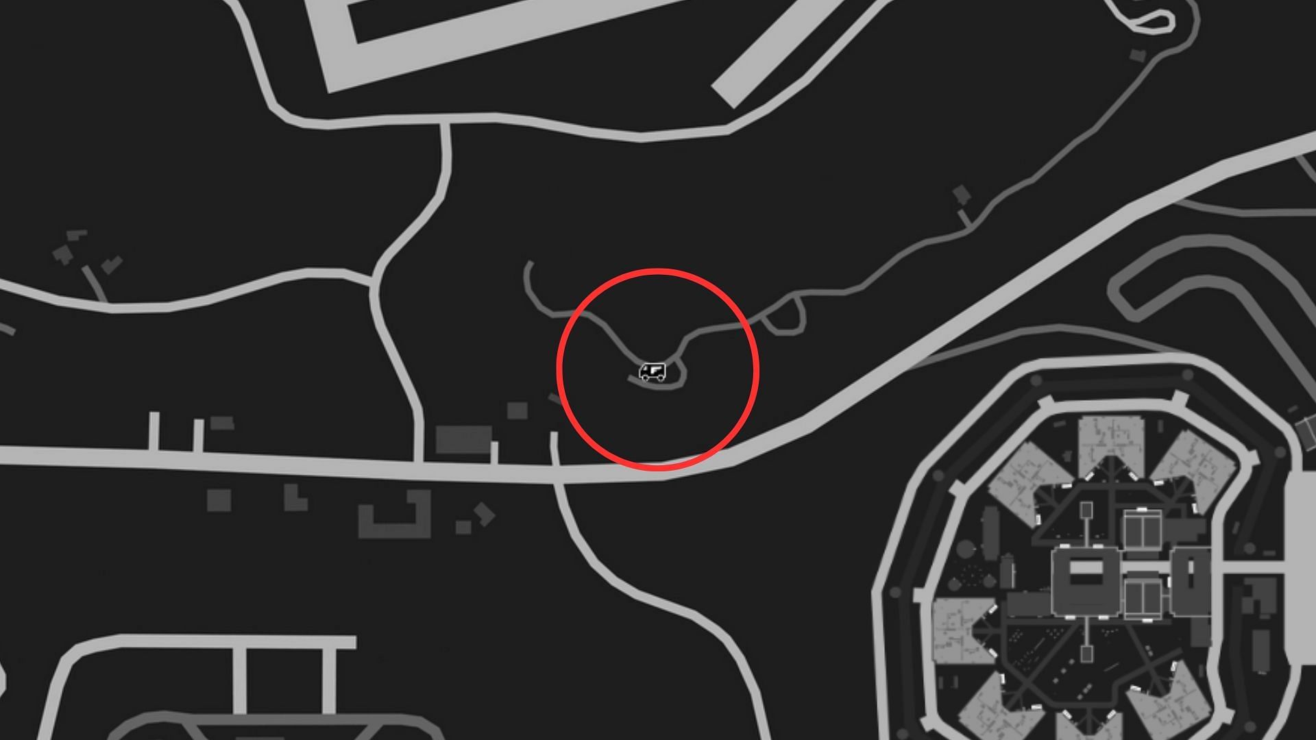 The exact coordinates of the GTA Online Gun Van Location Today (Image via Rockstar Games)